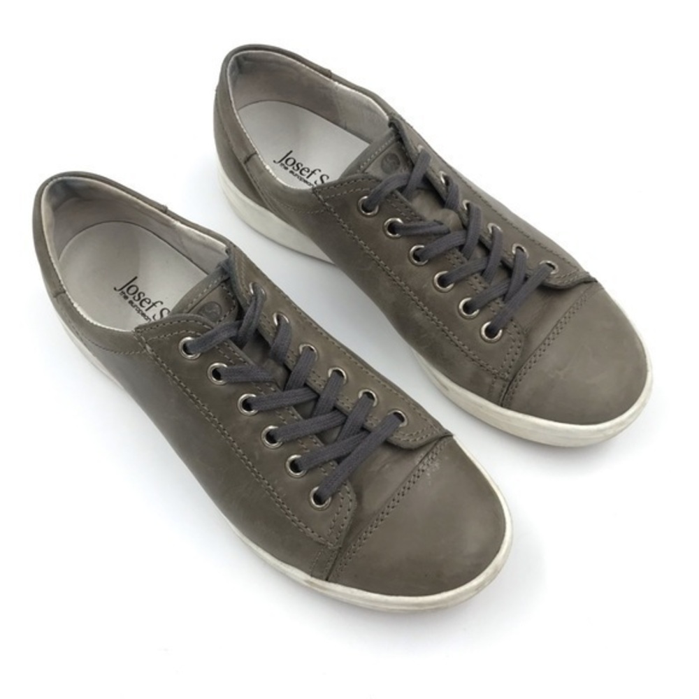 Josef Seibel Gray Brown Sina 11 Sneaker Size 6